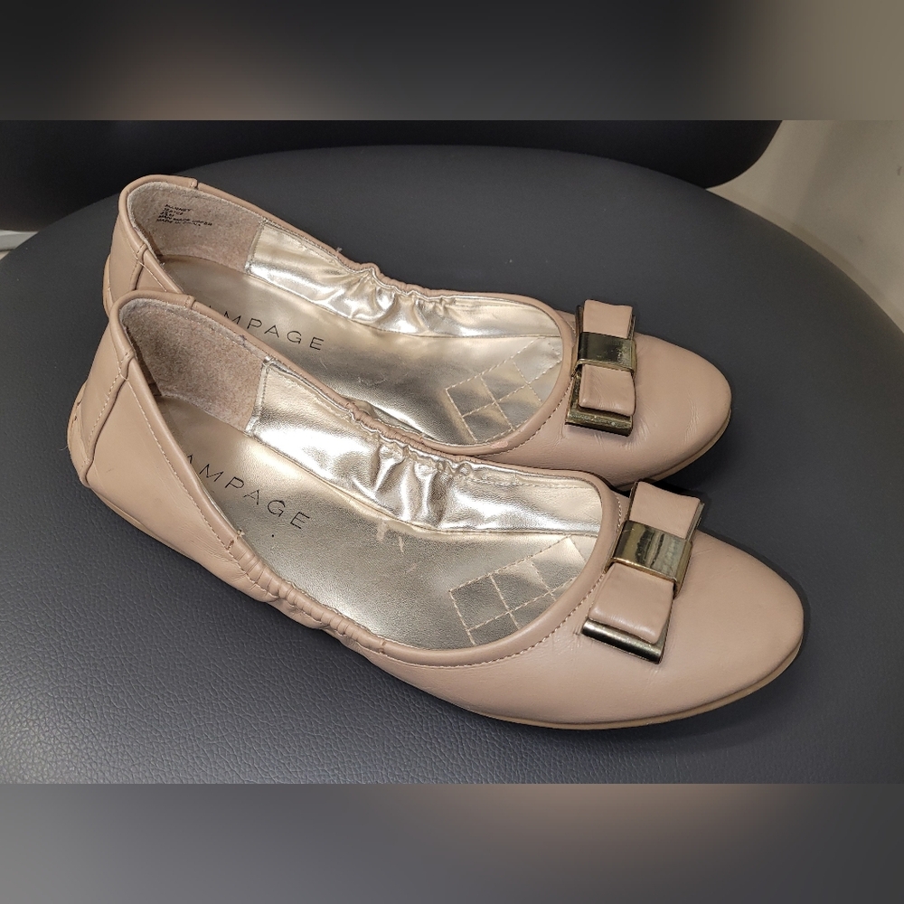 Rampage Women's Cream Ballet Flats
